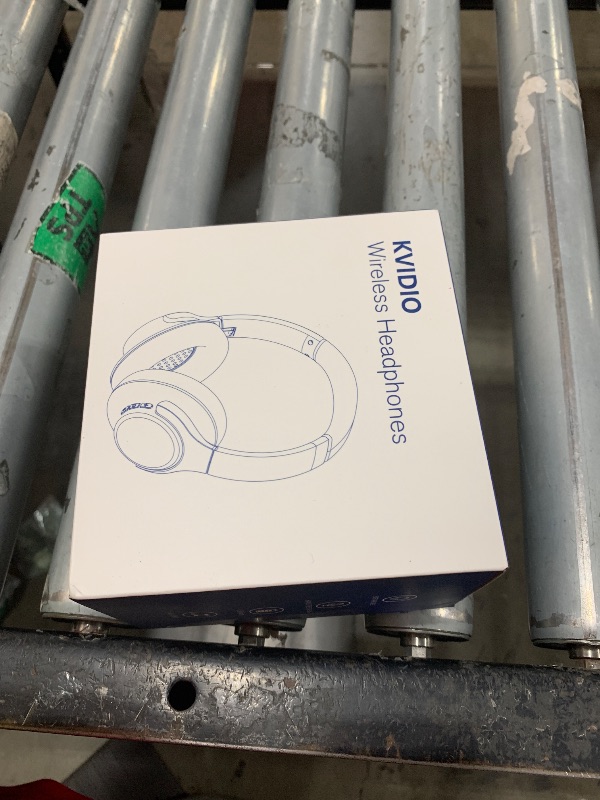 Photo 1 of KVIDIO Bluetooth Headphones Over Ear, 65 Hours Playtime Wireless Headphones with Microphone, Foldable Lightweight Headset with Deep Bass, HiFi Stereo Sound Low Latency for Travel Work Cellphone