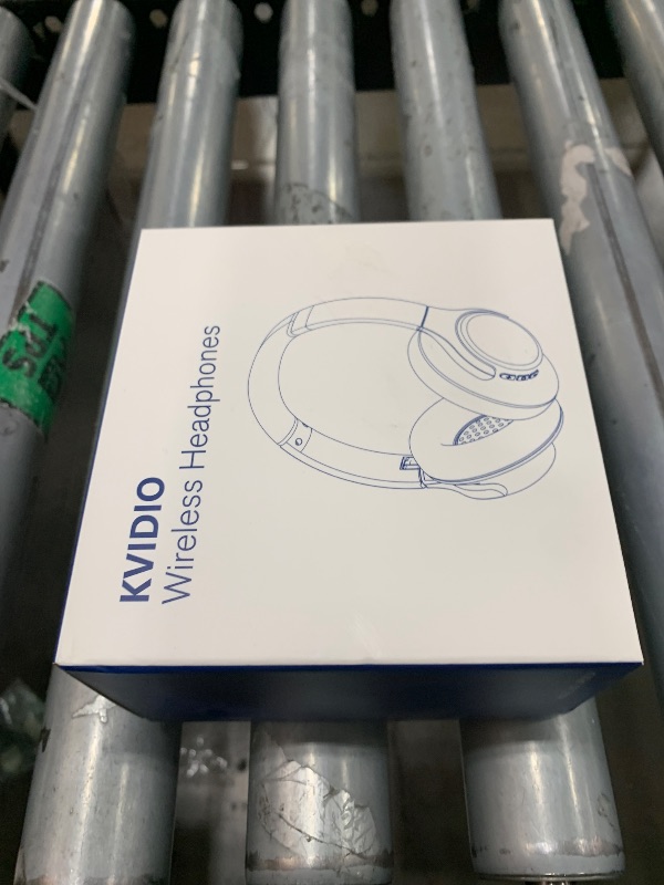 Photo 1 of KVIDIO Bluetooth Headphones Over Ear, 65 Hours Playtime Wireless Headphones with Microphone, Foldable Lightweight Headset with Deep Bass, HiFi Stereo Sound Low Latency for Travel Work Cellphone