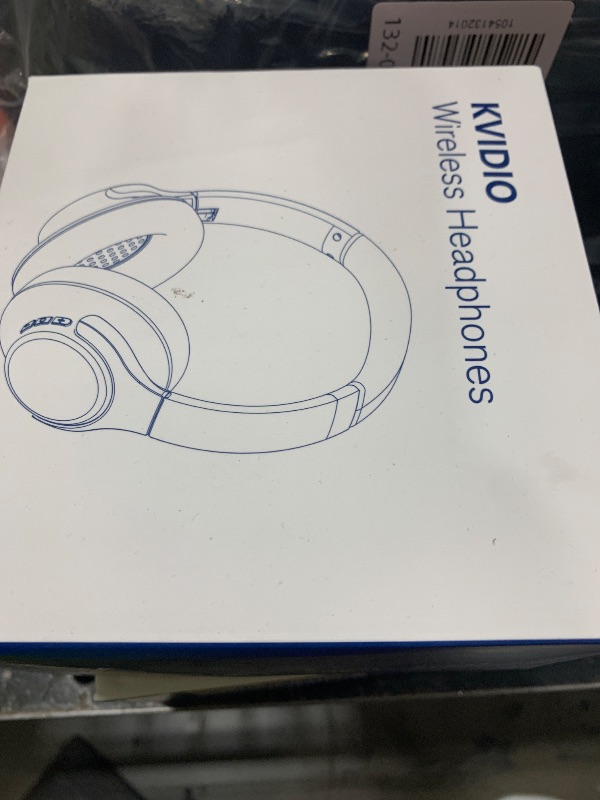 Photo 1 of KVIDIO Bluetooth Headphones Over Ear, 65 Hours Playtime Wireless Headphones with Microphone, Foldable Lightweight Headset with Deep Bass, HiFi Stereo Sound Low Latency for Travel Work Cellphone