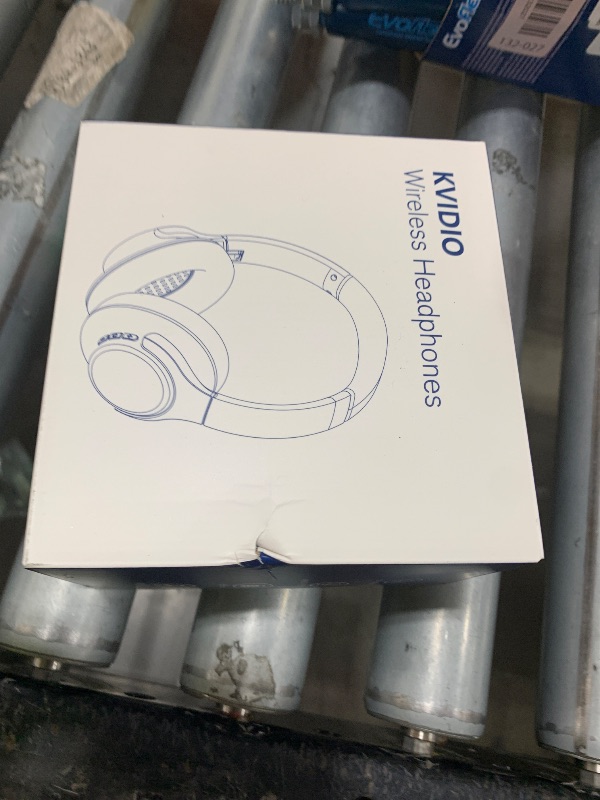 Photo 1 of KVIDIO Bluetooth Headphones Over Ear, 65 Hours Playtime Wireless Headphones with Microphone, Foldable Lightweight Headset with Deep Bass, HiFi Stereo Sound Low Latency for Travel Work Cellphone
