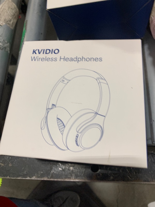 Photo 1 of KVIDIO Bluetooth Headphones Over Ear, 65 Hours Playtime Wireless Headphones with Microphone, Foldable Lightweight Headset with Deep Bass, HiFi Stereo Sound Low Latency for Travel Work Cellphone