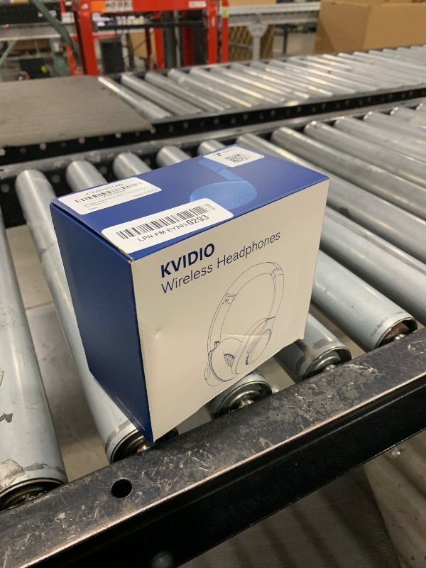 Photo 1 of KVIDIO Bluetooth Headphones Over Ear, 65 Hours Playtime Wireless Headphones with Microphone, Foldable Lightweight Headset with Deep Bass, HiFi Stereo Sound Low Latency for Travel Work Cellphone
