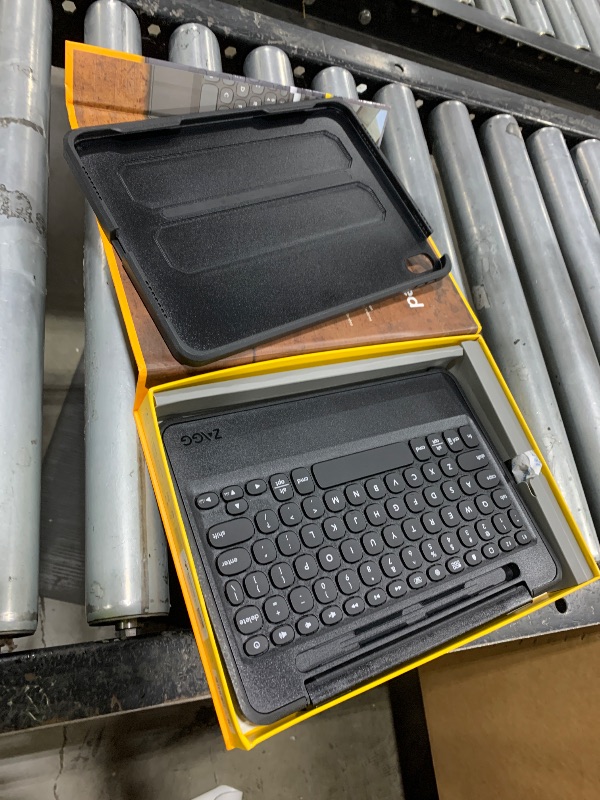 Photo 1 of ZAGG Rugged Book iPad 11" (A16)/ 10.9" (Gen 10) Case - Durable Wireless Keyboard Case, Military-Grade Drop Protection, Multi-Device Pairing, Detachable Backlit Keyboard, Black