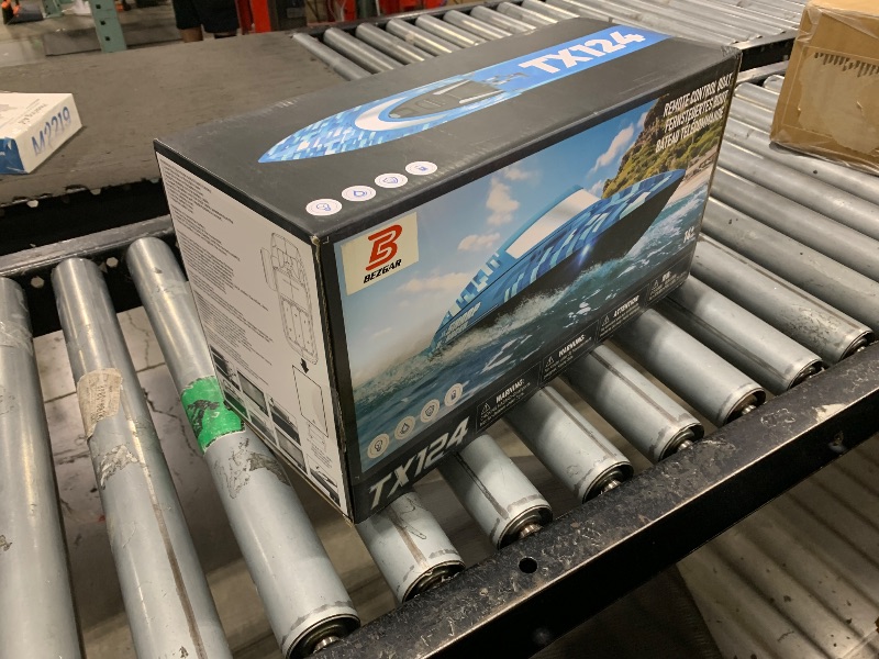 Photo 1 of BEZGAR RC Boat, 16 inch Big Brushless Remote Control Boat for Adults and Kids, 35+ KPH Fast Speed RC Boats with 2000mAh Large Rechargeable Battery - TX124