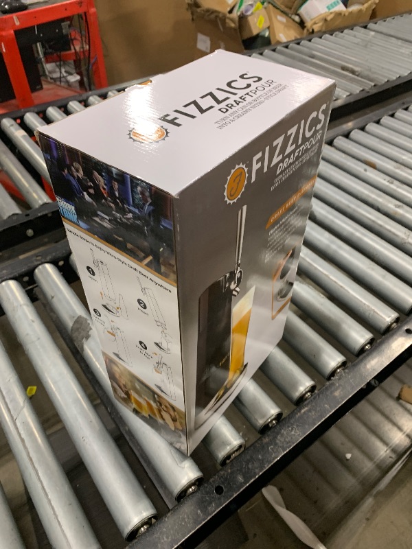 Photo 1 of FIZZICS - DraftPour Beer Dispenser - Converts Any Can or Bottle Into a Nitro-Style Draft, Gift for Men and Beer Enthusiast, Beer Tap Draft Machine - Carbon