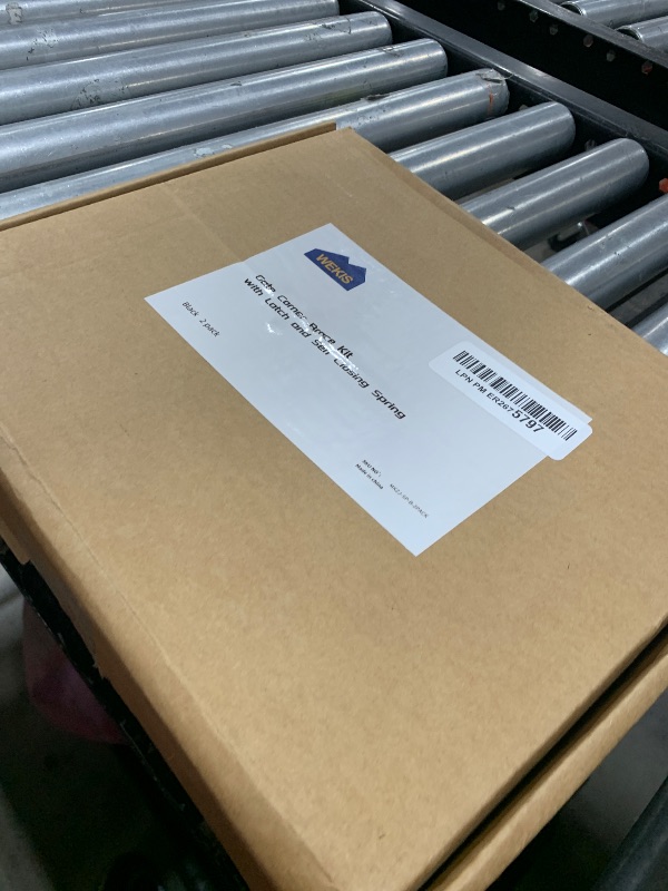 Photo 1 of Fence Gate Kit Gate Hardware, 2 Set Anti Sag Gate Kit Gate Frame Cornor Brackets Kit with Self Closing Gate Springs Hings Latchs for Outdoor Garden Backyard Wooden Fence Deck Porch Gate