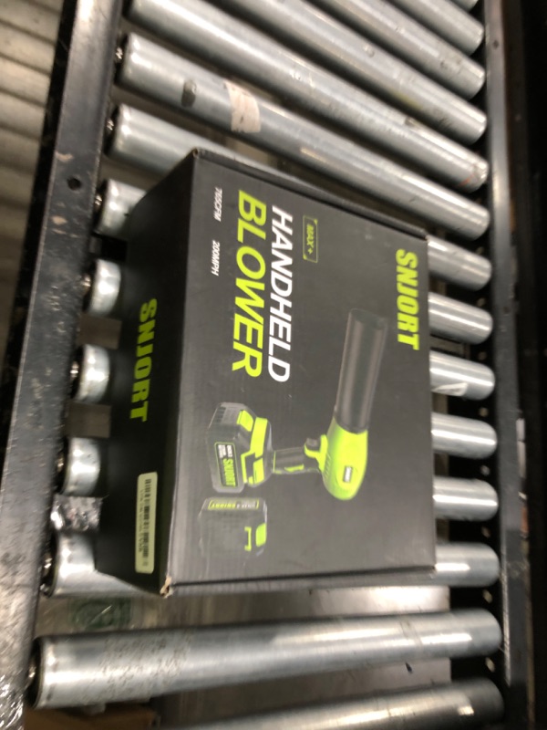 Photo 1 of Leaf Blower Cordless with Battery and Charger,800,000 RPM,Extended Nozzle,Lightweight Handheld Design,Blower for Patio Cleaning,car Blowing Water,Blowing Leaves and Dust?Grass Green?