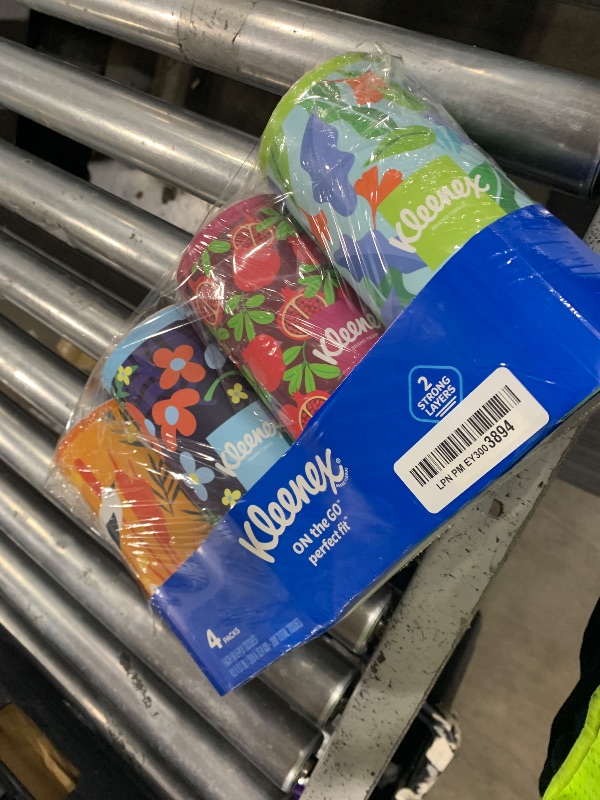 Photo 1 of Kleenex Perfect Fit Facial Tissues, 4 Cannisters, 50 Tissues per Can, 2-Ply (200 Total), Packaging May Vary