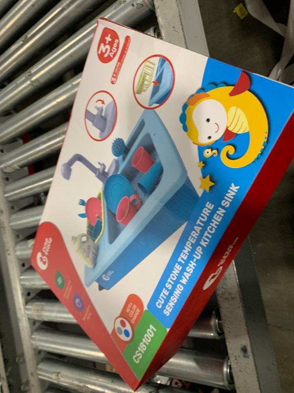 Photo 1 of CUTE STONE Color Changing Kitchen Sink Toys, Children Electric Dishwasher Playing Toy with Running Water, Upgraded Faucet, Automatic Water Cycle System Play House Pretend Role Play Toys for Boys Girls