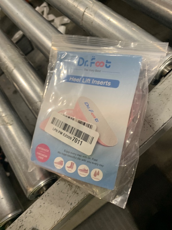 Photo 1 of Dr. Foot's Height Increase Insoles, Heel Cushion Inserts, Heel Lift Inserts for Leg Length Discrepancies (1" Height) Pink