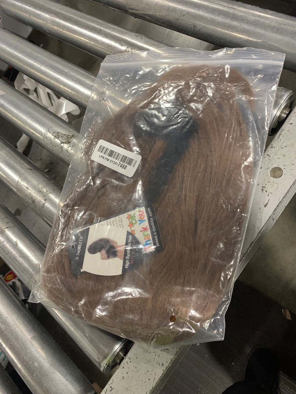 Photo 1 of S-noilite Women Mens Short Fluffy Straight Hair Wigs Anime Cosplay Party Dress Costume Pixie Wig (Light Brown)
