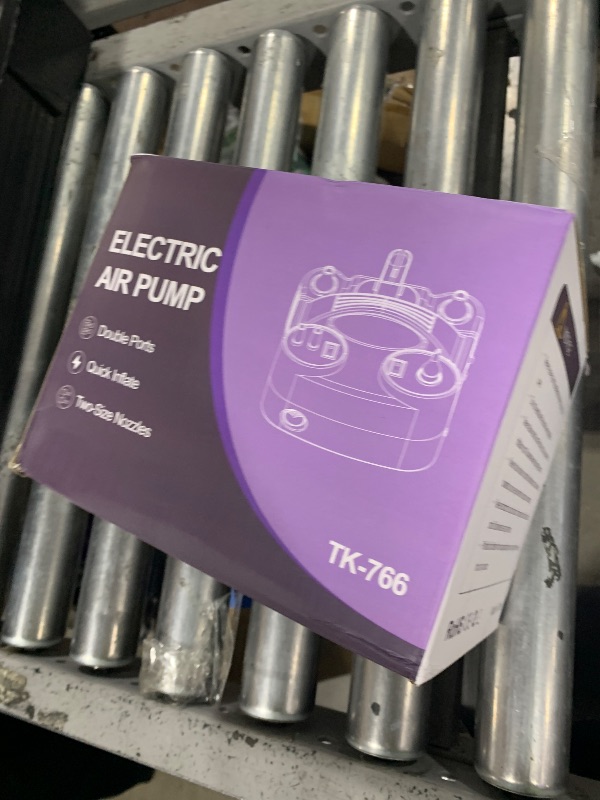 Photo 1 of 4-in-1 Electric Balloon Pump for All Balloons, Inflatables, and Sports Balls, Triple Inflating Ports for Latex Foil 260q Mylar Balloon, Inflator Deflator for Air Mattresses Pool Floats Yoga Balls