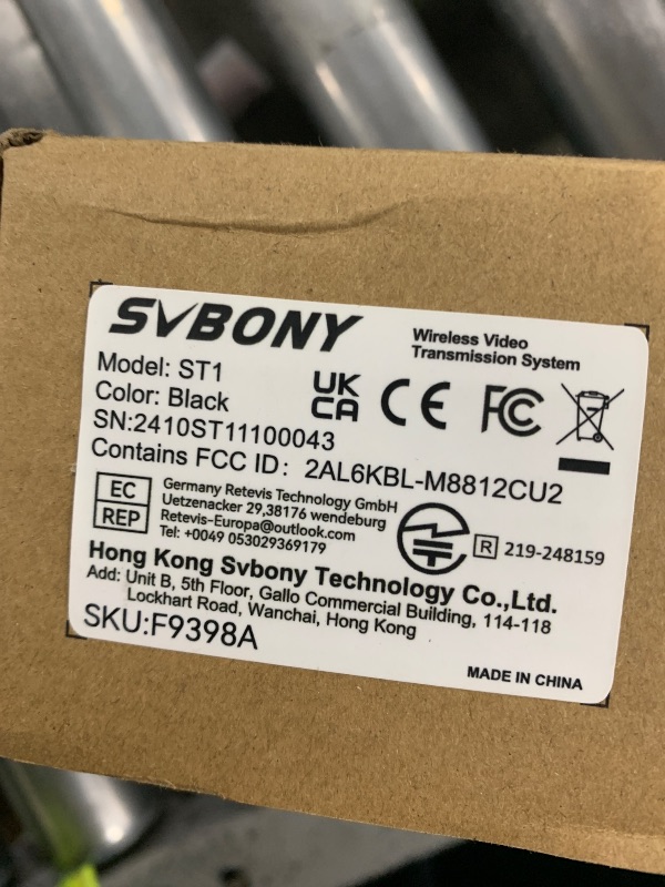 Photo 1 of SVBONY ST1 Wireless HDMI Transmitter and Receiver 4K, 1000FT,Two HDMI Outs,App Monitoring, 5G, 0.06s Low Latency, LED Screen, Wireless Video Transmitter for Camera,Live Streaming, TV Shows