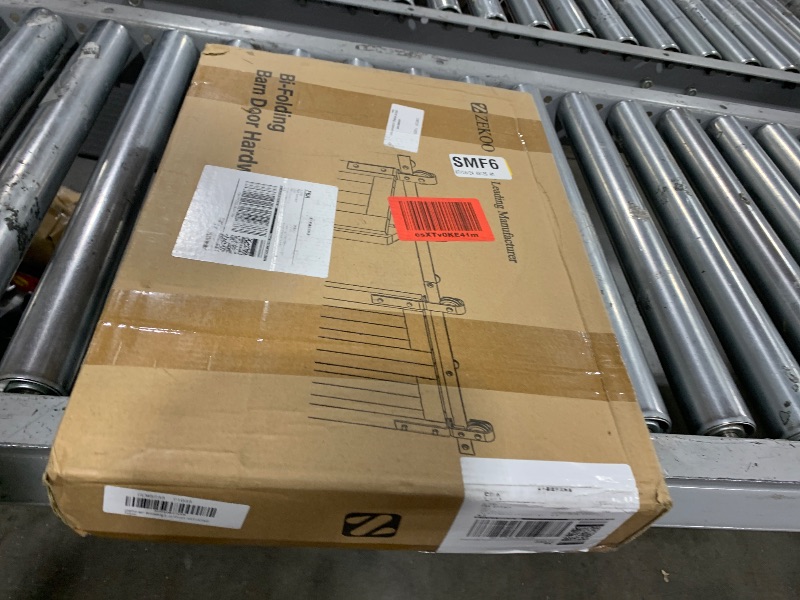 Photo 1 of ZEKOO Bifold Barn Door Hardware: 80 inch Bi Folding Door Hardware Kits for 76" Closet Doors - Easy Assembly Smoothly Quietly Bifold Doors Track Kit - J Shape Top/Side Mount Roller - Hardware Only