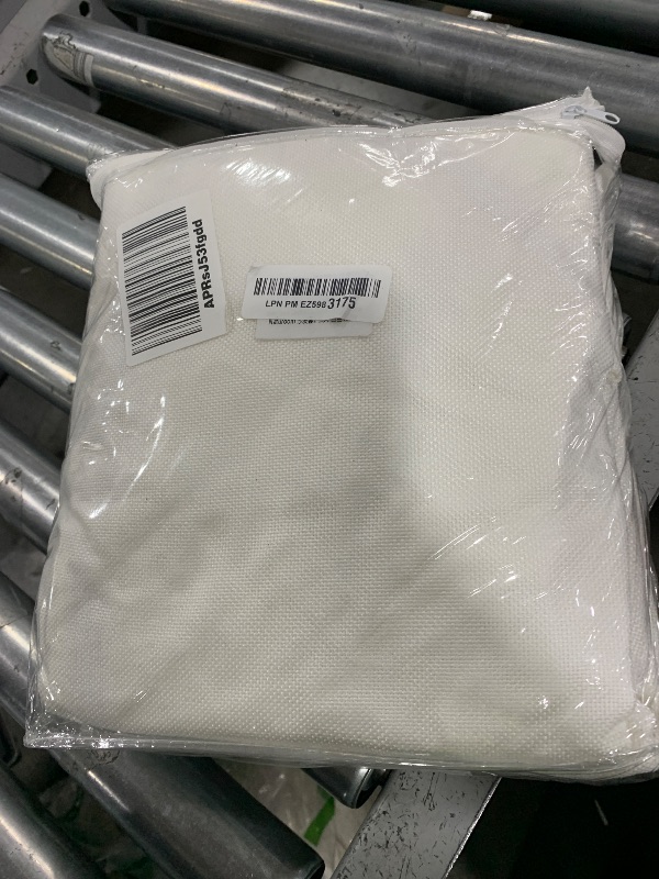 Photo 1 of Naturoom Linen Couch Cushion Covers, Sofa Cover Sofa Furniture Protector Slipcover with Bottom Tie Rope, Soft Non-Slip Non-Wrinkle Suitable for Chair Bench Settee Seat Loveseat White 3 Pieces