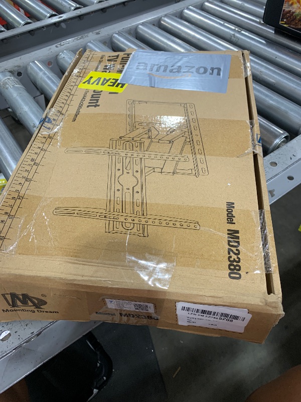 Photo 1 of Mounting Dream TV Wall Mount for 32-65 Inch Television,Mount with Swivel and Tilt, Full Motion Bracket with Articulating Dual Arms, Fits 16inch Studs, Max VESA 400X400 mm, 99lbs, MD2380