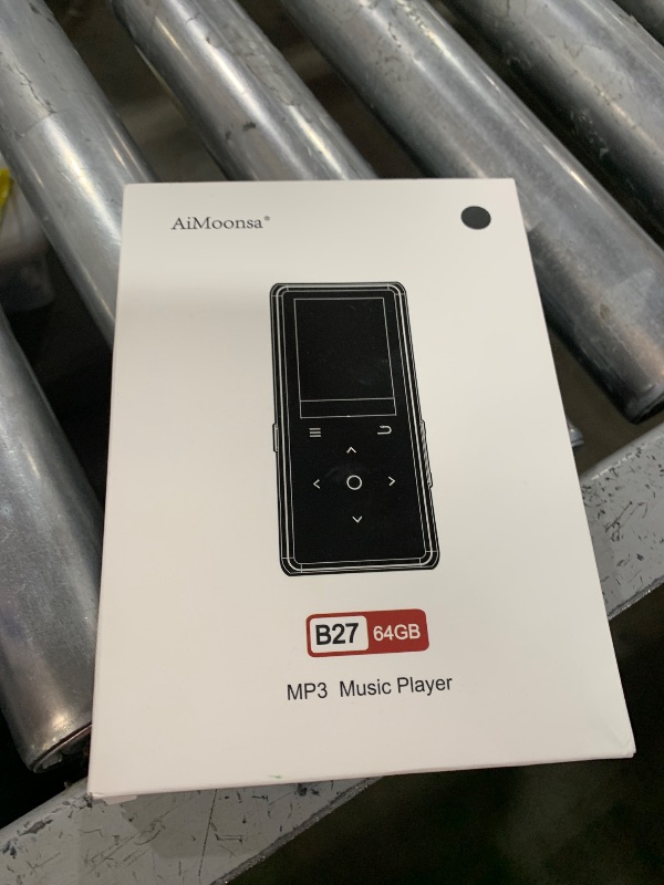Photo 1 of 64GB MP3 Player with Bluetooth 5.2, AiMoonsa Music Player with Built-in HD Speaker, FM Radio, Voice Recorder, HiFi Sound, E-Book, Earphones Included