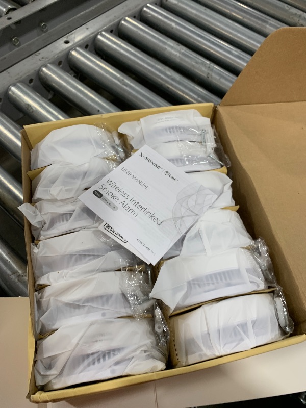 Photo 1 of X-Sense Wireless Interconnected Smoke Detector Fire Alarm with Over 820 ft Transmission Range, SD19-W, Pack of 120