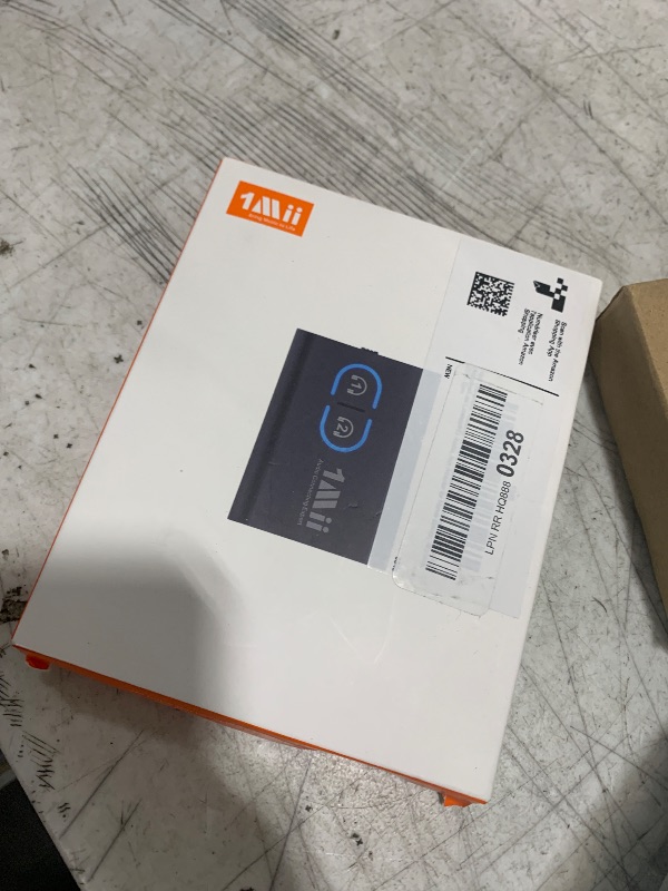 Photo 1 of 1Mii Bluetooth 5.3 Transmitter Receiver for TV to Wireless Headphones, Dual Link AptX Adaptive/Low Latency/HD Audio, Aux Adapter for Home Stereo, Airplane, Boat, Gym