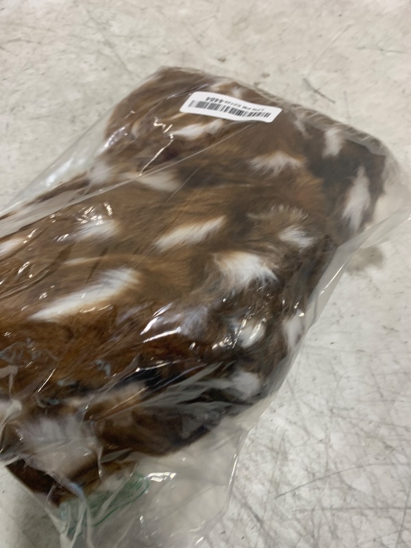 Photo 1 of Faux Cowhide Rug Animal Print Area Rug Deer Hide Rug Sika Deer Carpet Cow Hides and Skins Mat for Home Livingroom 3.6x3ft