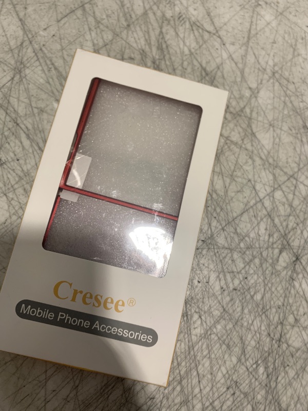 Photo 1 of Cresee Case for Samsung Galaxy Z Flip 7 (2025) with Built-in Cover Screen Protector, Thin Hard Matte Polycarbonate Phone Case for Galaxy Z Flip7 - Red