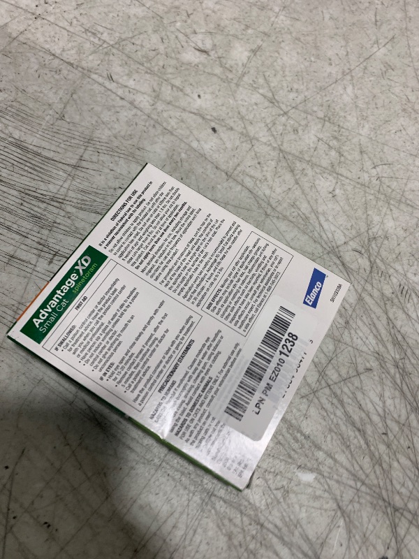 Photo 1 of Advantage XD Small Cat Flea Prevention & Treatment For Cats 1.8-9lbs. | 1-Topical Dose, 2-Months of Protection Per Dose