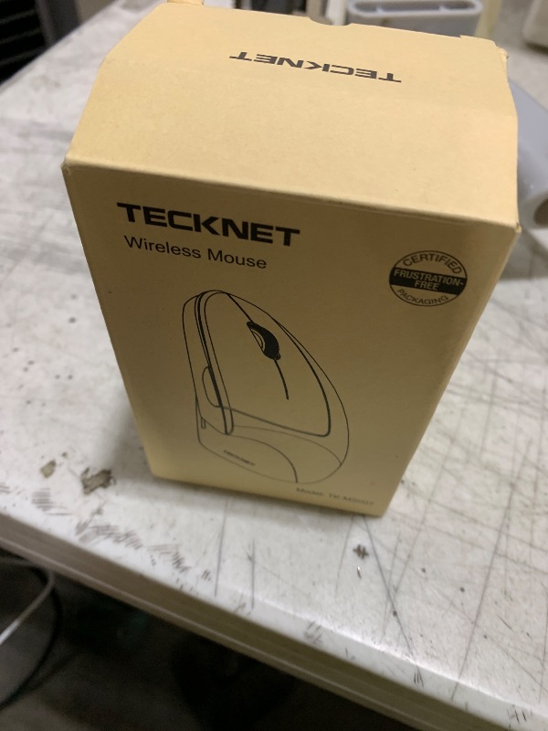 Photo 1 of TECKNET Ergonomic Mouse, Wireless Bluetooth Vertical Mouse, 4800 DPI Optical Tracking, 6 Adjustable DPI, Quiet Clicks, 2.4GHz with USB A Receiver, 12 Months Battery, 6 Buttons, Wide Compatibility