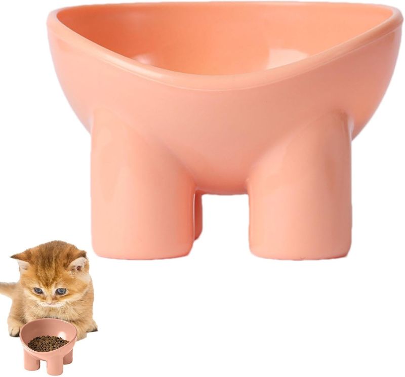 Photo 1 of Cat Raised Food Bowl - Raised Pet Food Stand | Durable Anti-Vomiting Elevated Cat Bowls with Stable Base, Ergonomic Cat Food Bowl, Non-Slip Raised Pet Bowl, Cats Food Water Feeder Pets Gift for Cats