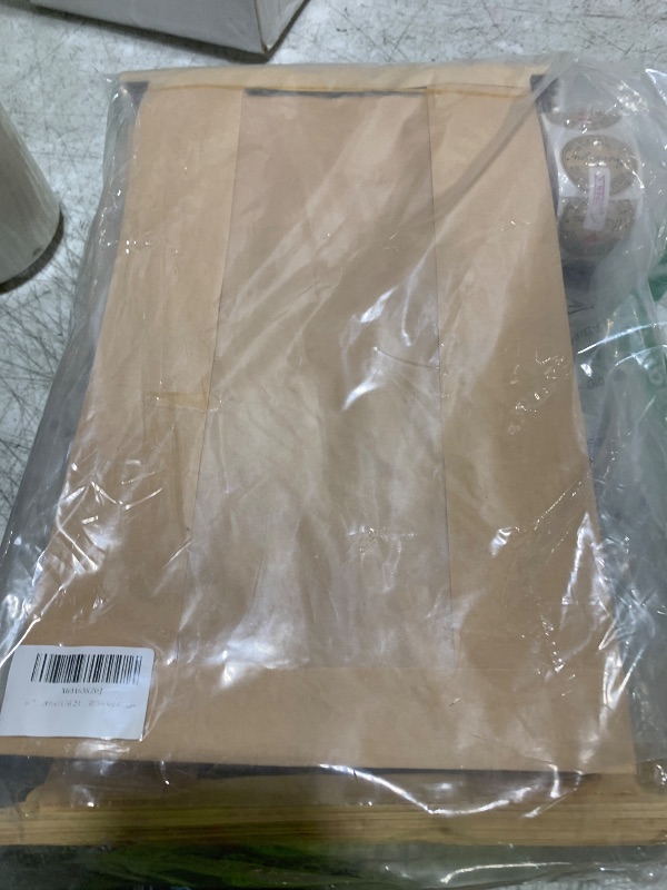 Photo 1 of 100 Pcs(13.7x8.2x3.5 in) Paper Bread Bags for Homemade Bread, Sourdough Bread Bags with Window, Sourdough Storage Bags for Bread Packaging includes 500 Cute Seal Stickers