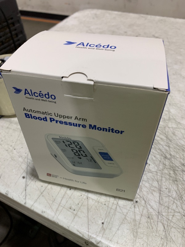 Photo 1 of Alcedo Blood Pressure Monitor for Home Use, Automatic Digital BP Machine with Large Cuff for Upper Arm, LCD Screen, 2x120 Memory, Talking Function