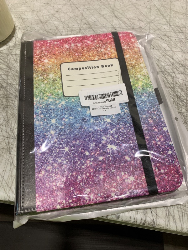 Photo 1 of Lalumix for iPad (A16) 11Th/10Th Generation Case 2025/2022, for iPad Case 11Th/10Th Generation, 10Th/11Th Gen iPadCase Cover Pencil Holder/Hand Strap/Pocket/Adjustable Stand, Rainbow Pink Notebook