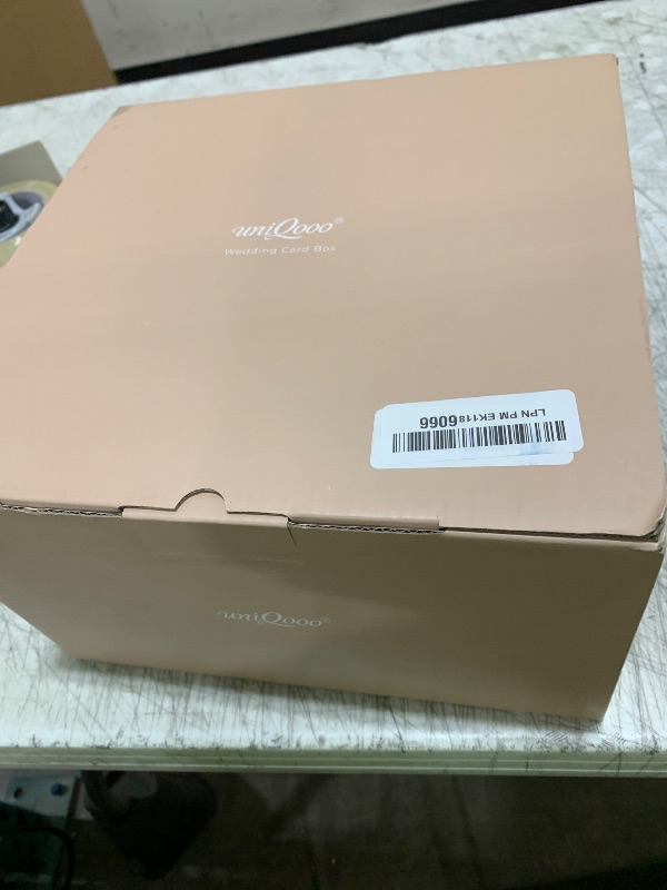 Photo 1 of UNIQOOO Clear Acrylic Card Box w/Slot, Thick DIY Wedding Box Blank White Print, Large 10x10x5.5 in, for Reception Decoration Fundraiser Money Box Election Ballot Graduation Keepsake Party Favor
