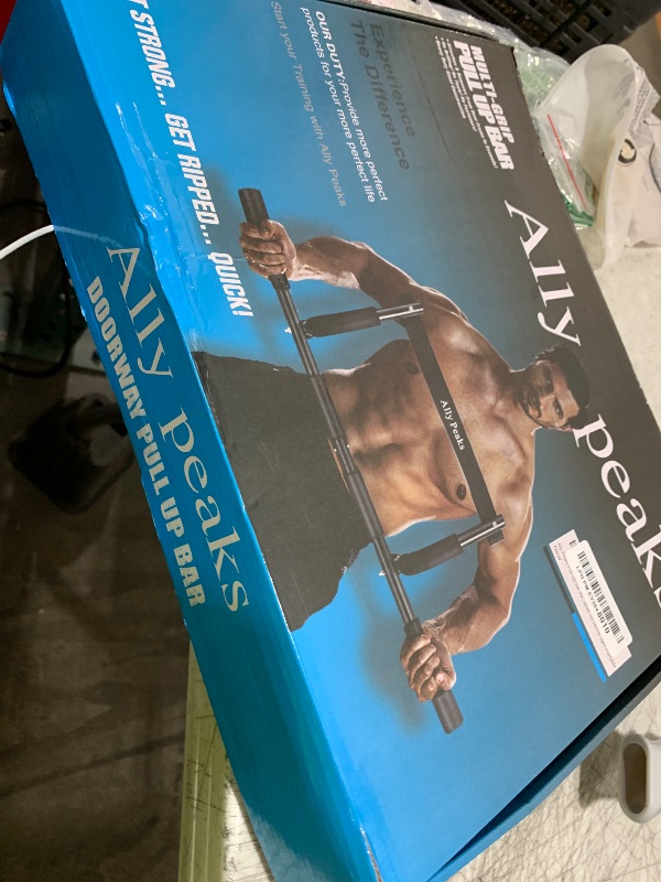 Photo 1 of Ally Peaks Pull Up Bar for Doorway | Thickened Steel Max Limit 440 lbs Upper Body Workout| Multi-Grip Strength| Indoor Chin-Up Bar Fitness Trainer for Home Gym Portable
