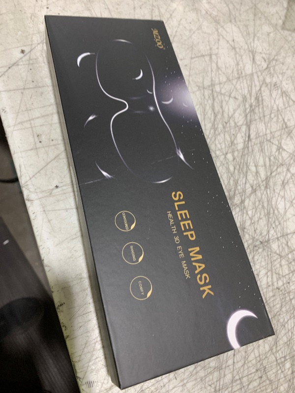 Photo 1 of MZOO Sleep Eye Mask for Side Sleeper Men Women, Zero Eye Pressure 3D Sleeping Mask, Light Blocking Patented Design Night Blindfold, Soft Eye Shade Cover for Travel, Blue