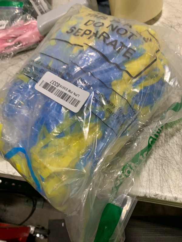 Photo 1 of Pangda 12 Pack Cheerleading Pom Poms Sports Dance Cheer Plastic Pom Pom for Sports Team Spirit Cheering (Blue and Yellow)