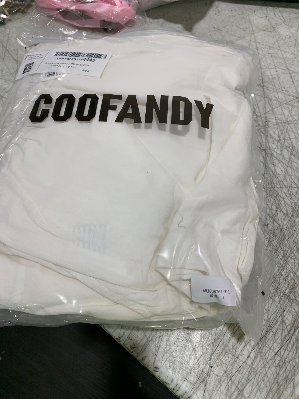 Photo 1 of COOFANDY Men's 2 Pieces Cotton Linen Set Long Sleeve Henley Shirts Casual Beach Pants With Pockets Summer Yoga Outfits L