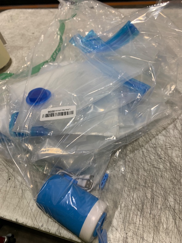 Photo 1 of Travel Vacuum Bags with Electric Pump, 8 Pack Vacuum Travel Bags for Luggage and Suitcase, Vacuum Seal Space Saver Compression for Clothes Clothing