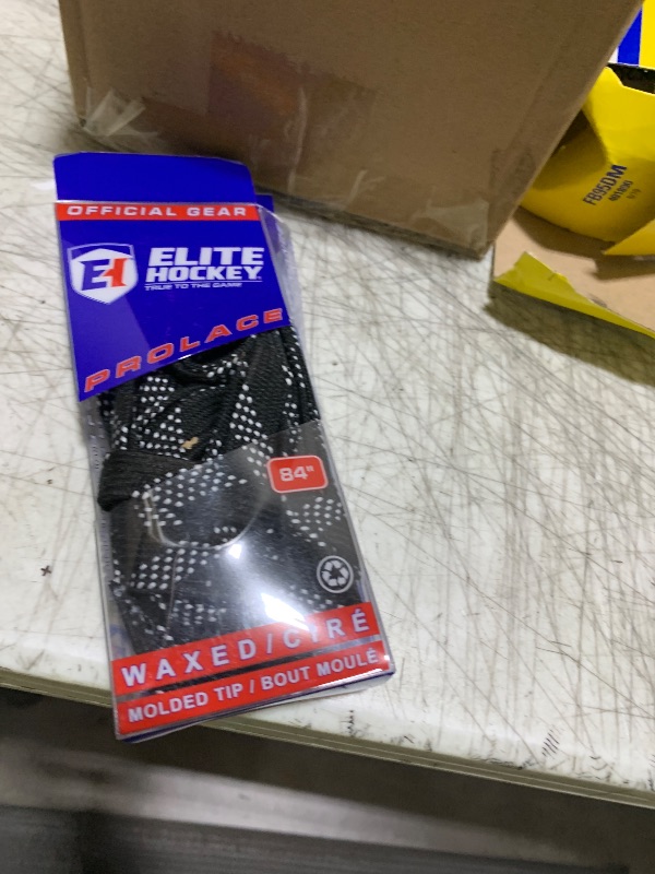 Photo 1 of Elite Hockey Prolace Waxed Hockey Skate Laces (Black, 72")