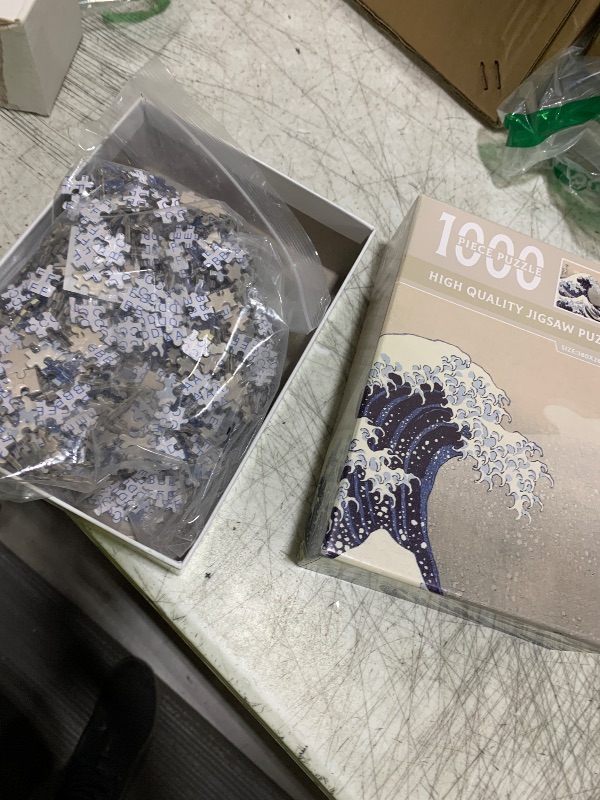 Photo 1 of YOGEON Hokusai - The Great Wave of Kanagawa Unique 1000 Pieces Summer Puzzles for Adults Artwork Jigsaw Puzzle Family Game (Finish Size: 15''x 10'')