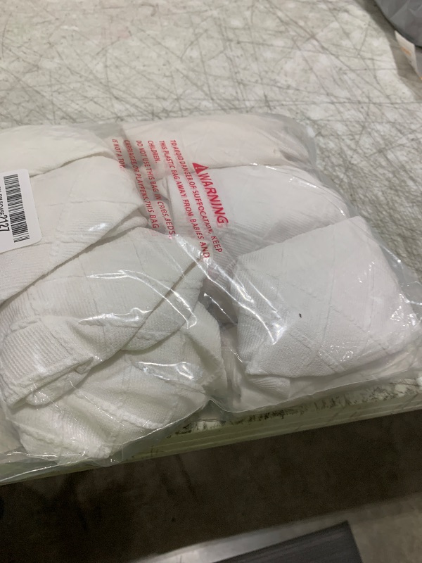 Photo 1 of Genina Waterproof Seat Covers for Dining Room Chairs Covers Dining Chair Cover Kitchen Chair Covers (White, 6 Pcs)