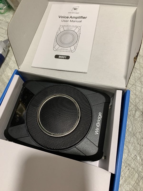 Photo 1 of Bluetooth 5.0 Voice Amplifier with Wireless Mic Headset, Waterproof Personal Microphone Wireless Voice Amplifier, 20W Loudly Portable Megaphone PA System for Teachers, Safety Drills, Outdoors Indoors