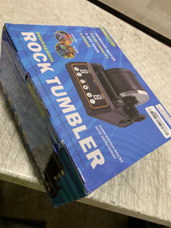 Photo 1 of Rock Tumbler Kit, K1 Professional Large 2.5LB Capacity Edition - Memory Function, Digital Timer & Variable Speeds: Create Stunning Gems Full Accessories Included