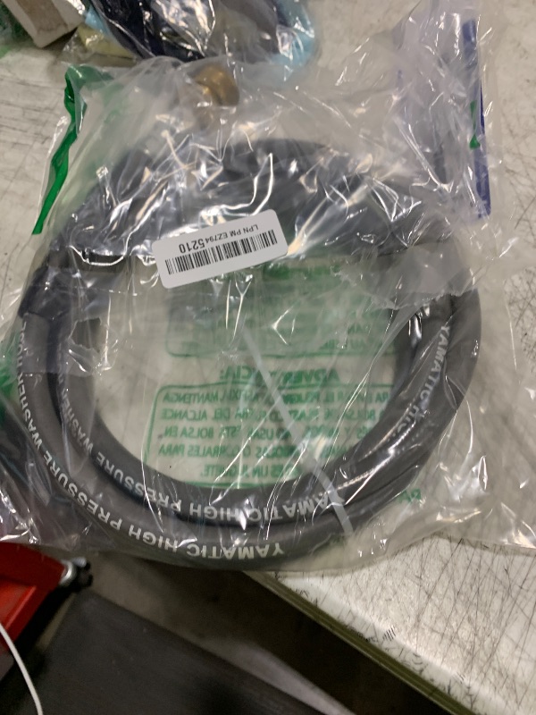 Photo 1 of YAMATIC Pressure Washer Whip Hose 10ft, Reel Connector 1/4" for Power Washing with Swivel Quick Connect Jumper Hose Steel Wire Braided Rubber Jacket