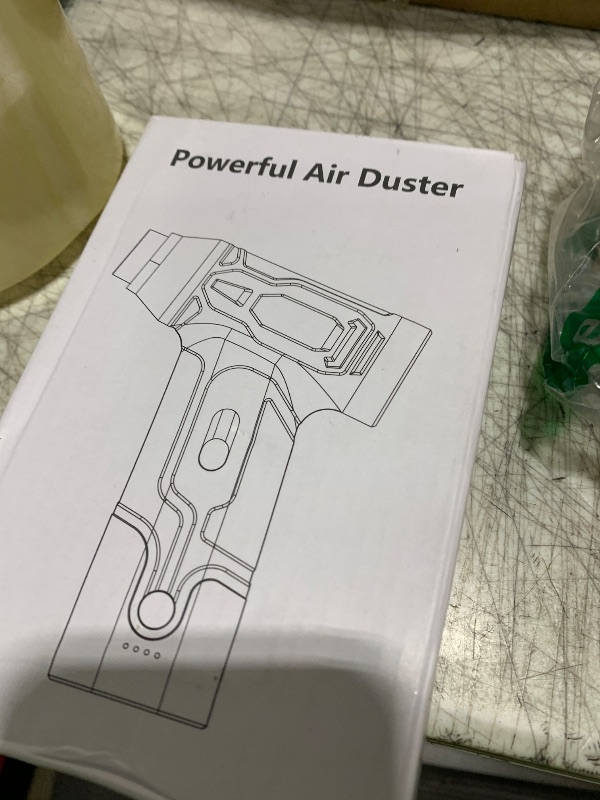 Photo 1 of Compressed Air Duster - 300000RPM Electric Air Duster Super Powerful - Cordless Handheld Air Blower, Adjustable Mini Dust Blower for Computer, Keyboard, Outdoor, Home, Gift for Men