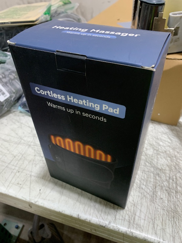 Photo 1 of ipremium Cordless Heating Pad for Lower Back: Real Temperature Display, Wireless Heated Waist Belt for Back Pain Relief, 10000mAh Battery, Dual Power Supply, Adjustable with Extension Strap