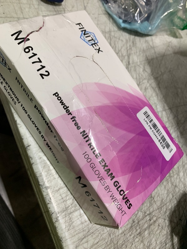 Photo 1 of FINITEX Pink Nitrile Disposable Latex-Free Gloves - 3.5mil 100PCS/Box 9inch Long Powder-Free Guantes de Nitrilo Cleaning Medical Exam Food Cooking Glove (100, Medium)