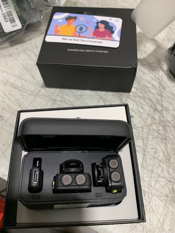 Photo 1 of Smedz 2025 Upgraded Wireless Microphone for iPhone/iPAD/Android/PC(Lightning/USB C)– AI Noise Cancelling & Reverb,80H with Charging Case,Mini Microphone for TikTok, YouTube Vlog,Range 164FT