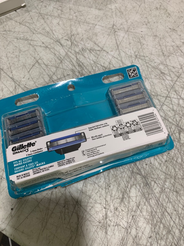 Photo 1 of Gillette Mach3 Razor Blades for Men, 3-Blade Razor Refills, 15 Count