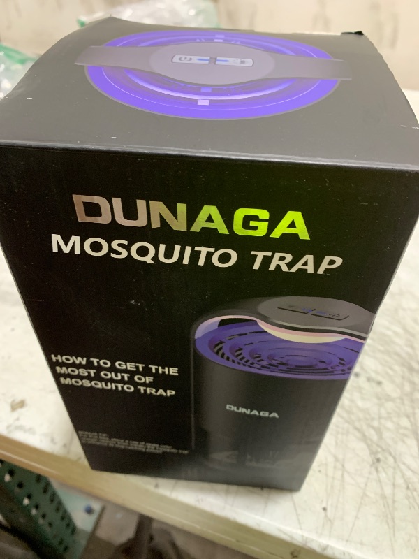 Photo 1 of DUNAGA Fly Traps, Fruit Fly Trap Indoor, Gnat Traps, Bug Zapper Indoor,Mosquito Traps with 10 Sticky Glue Boards, Black