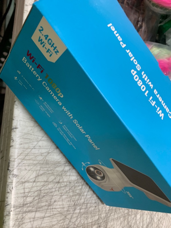 Photo 1 of FineLuck Solar-Powered 1080p Battery Camera, Security Cameras Wireless Outdoor for Home Surveillance, AI Human Detection, Cloud Storage (Sold Separately), 2.4G WiFi Only, Color Night Vision (WiFi)